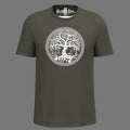 Arbre de Vie à entrelacs celtiques, oie et château de Saint-Léon — t-shirt sérigraphié main -ZG-