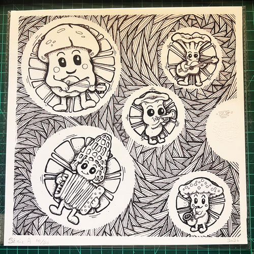 Le Bal des Champignons — Reproduction d'art