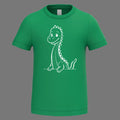 Gentil diplodocus au trait doux — t-shirt enfant sérigraphié main -ZG-, Scampy's Léon