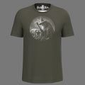 Sorcier et son cochon truffier à la chasse à la truffe — t-shirt sérigraphié main -ZG-, Périgord